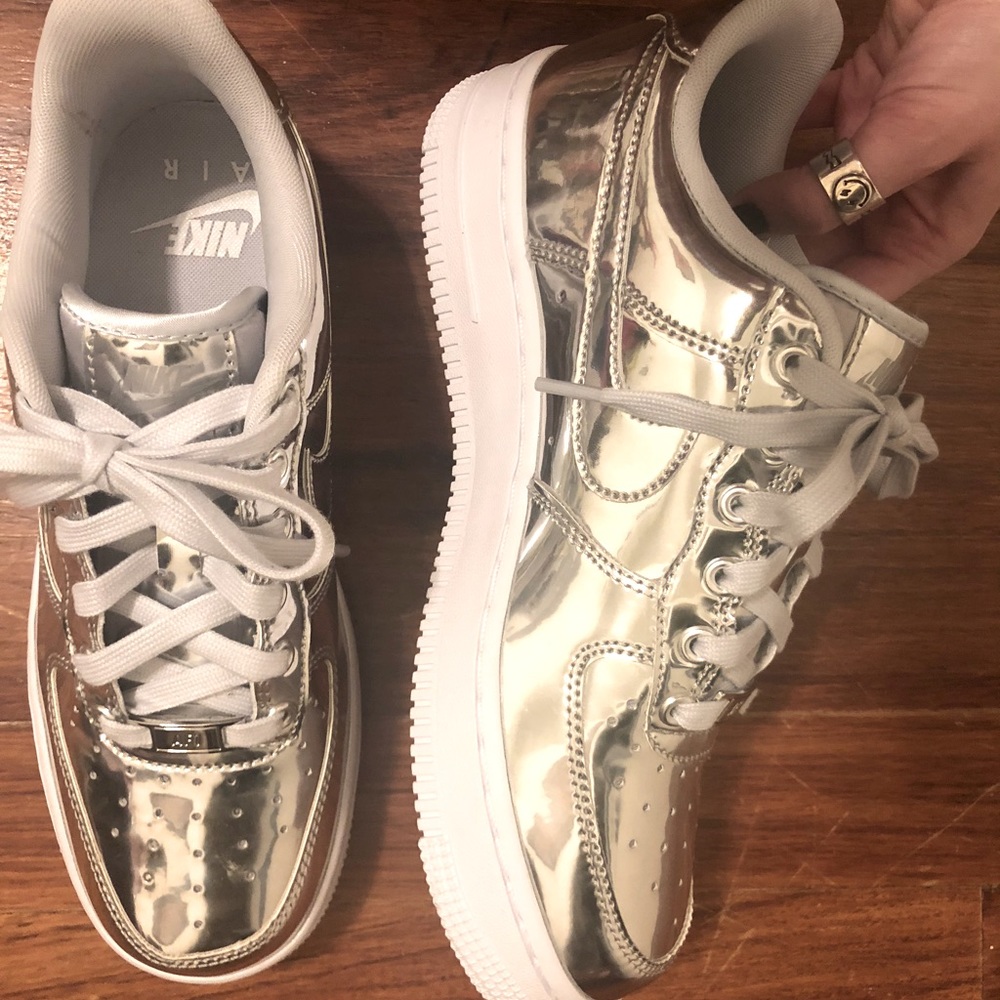 Special Edition Nike Air Force 1’s (SILVER)